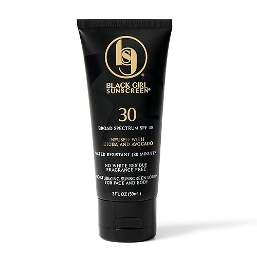 Black Girl Sunscreen SPF 30 for the Face & Body - Moisturizing Sun Protection, SPF 30, Sun Lotion for Women, Ultra Sheer, Travel Size, No White Cast Beauty & Personal Care BLACK GIRL SUNSCREEN