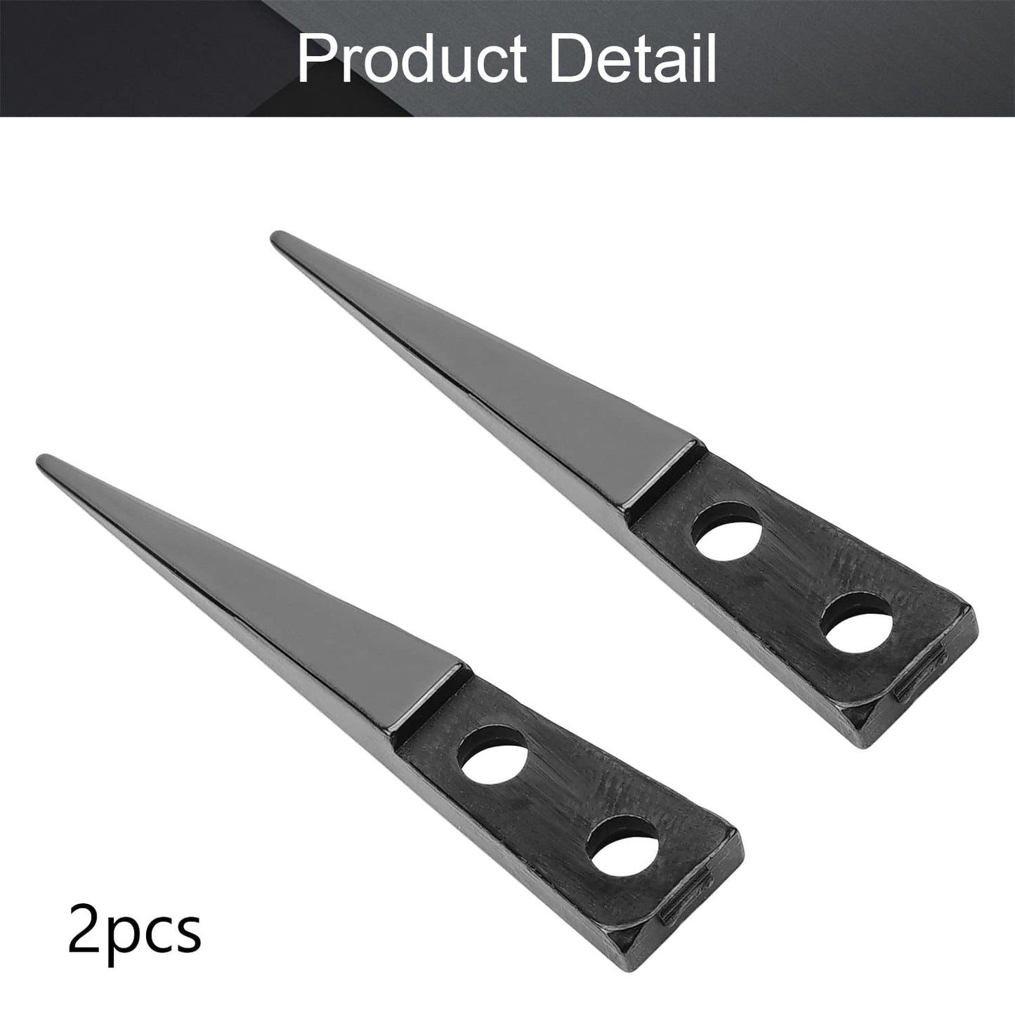 Utoolmart Straight Pointed Ceramic Tips Replaceable Heat Resistance Non-Conductive Heads for Ceramic Tweezers Black 2 Pairs Beauty and Personal Care Utoolmart