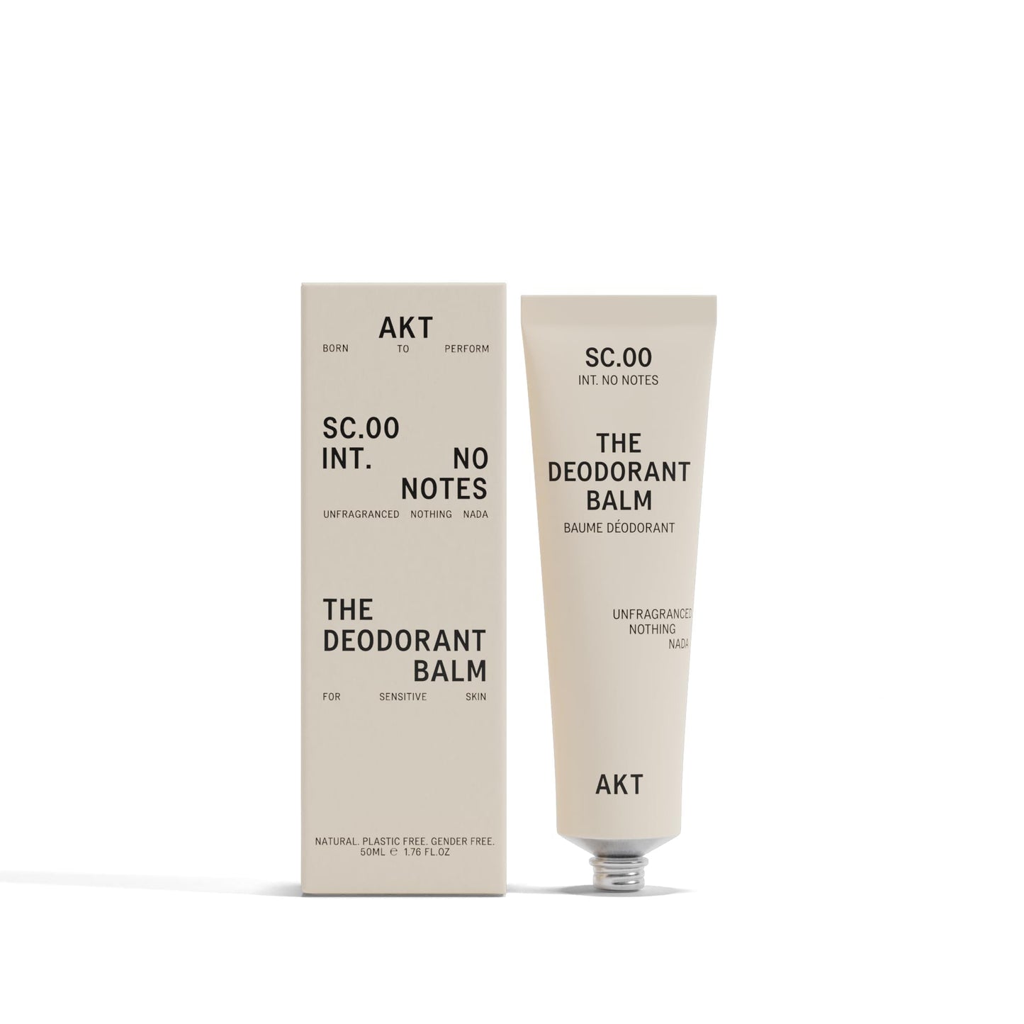 AKT Deodorant Balm 1.7 Fl Oz, Natural Deodorant for Men and Women, Award-Winning, Multi-use, Fragrance Free Cream Deo Without Aluminum, Suitable Beauty and Personal Care AKT