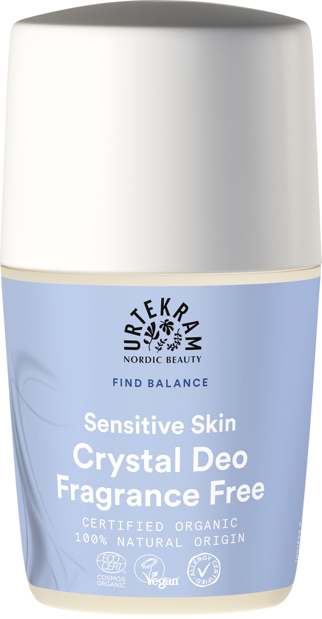 Urtekram Sensitive Skin Crystal Deodorant Fragrance Free 50ml Beauty and Personal Care Urtekram
