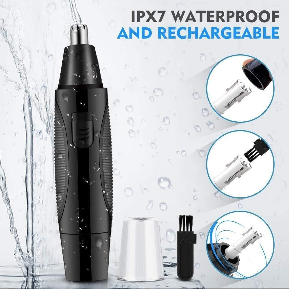 LEONYS Ear, Nose & Brow Trimmer Clipper - Painless Trimmer for Men & Women, Battery Operated, Nose Hair Trimmer Kit, Black Beauty and Personal Care LEONYS