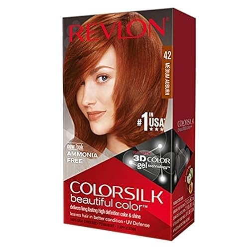 Revlon ColorSilk Hair Color, 42 Medium Auburn 1 ea (Pack of 6) Beauty & Personal Care REVLON