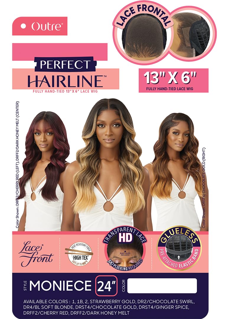 Outre Lace Front Wig - Perfect Hair Line 13X6 - Moniece (DRST4/CHOCOLATE GOLD)