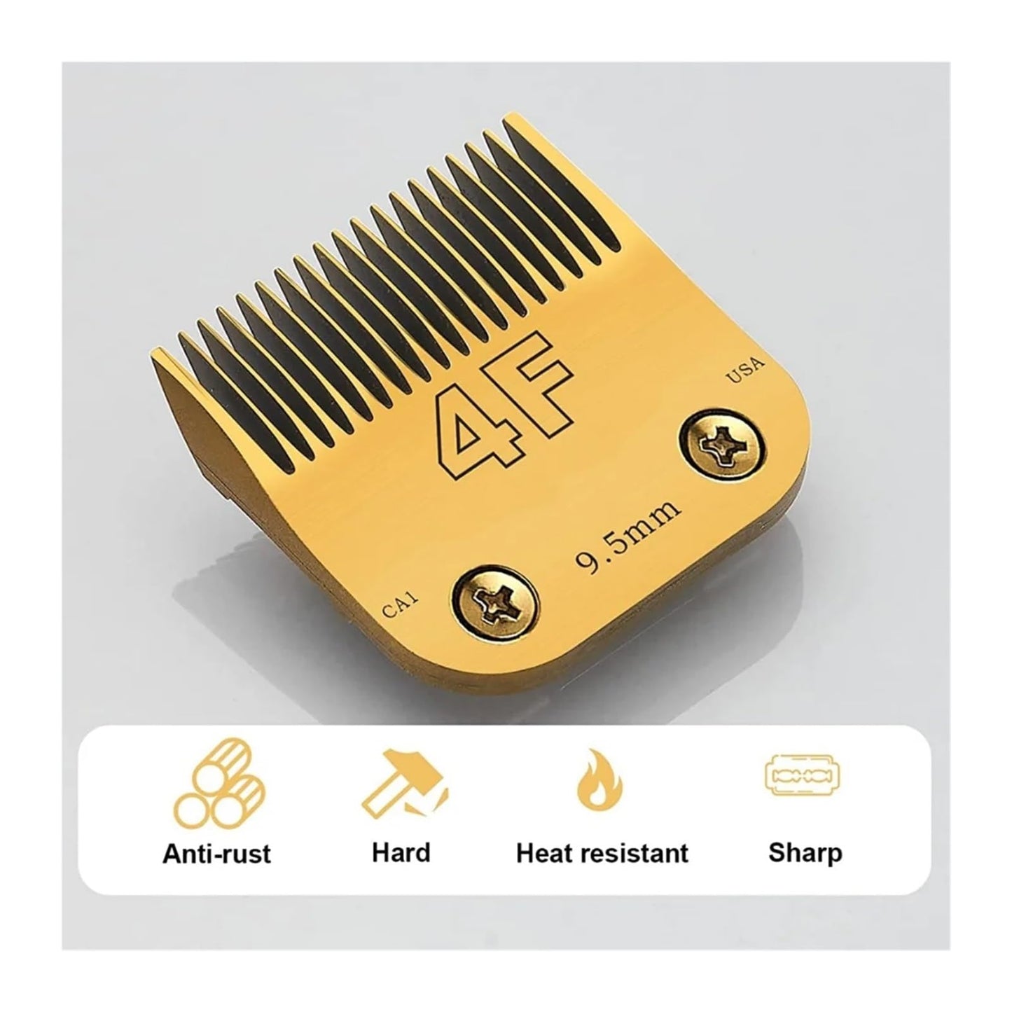 Detachable Pet Dog Grooming Clipper Carbon Steel Sharp,Compatible With Andis,Compatible For Oster A5,Compatible For Wahl?KM Series Clippers(Gold-10 Beauty and Personal Care AMARJSGPA