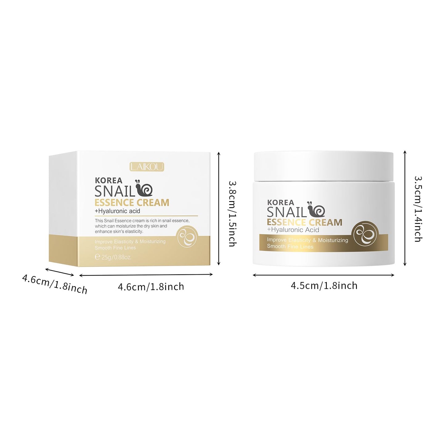 LAIKOU Snail Essence Face Cream Moisturizing Acne Scar Removal Cream Improve Skin Nourishing Collagen Essence Cream for Improve Damaged Skin Beauty & Personal Care LAIKOU