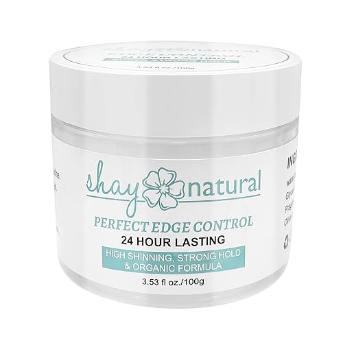 Shay Natural Perfect Edge Control, 24 Hour Hold, Strengthens Hair-Line, Water-Based Hair Gel 3.53fl oz Beauty & Personal Care Shay Natural