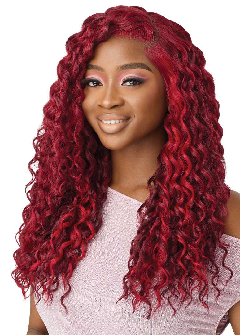 Outre Lace Front Wig - Perfect Hair Line 13X4 - Swoop Series - Swoop 9 (SWISS BROWN)