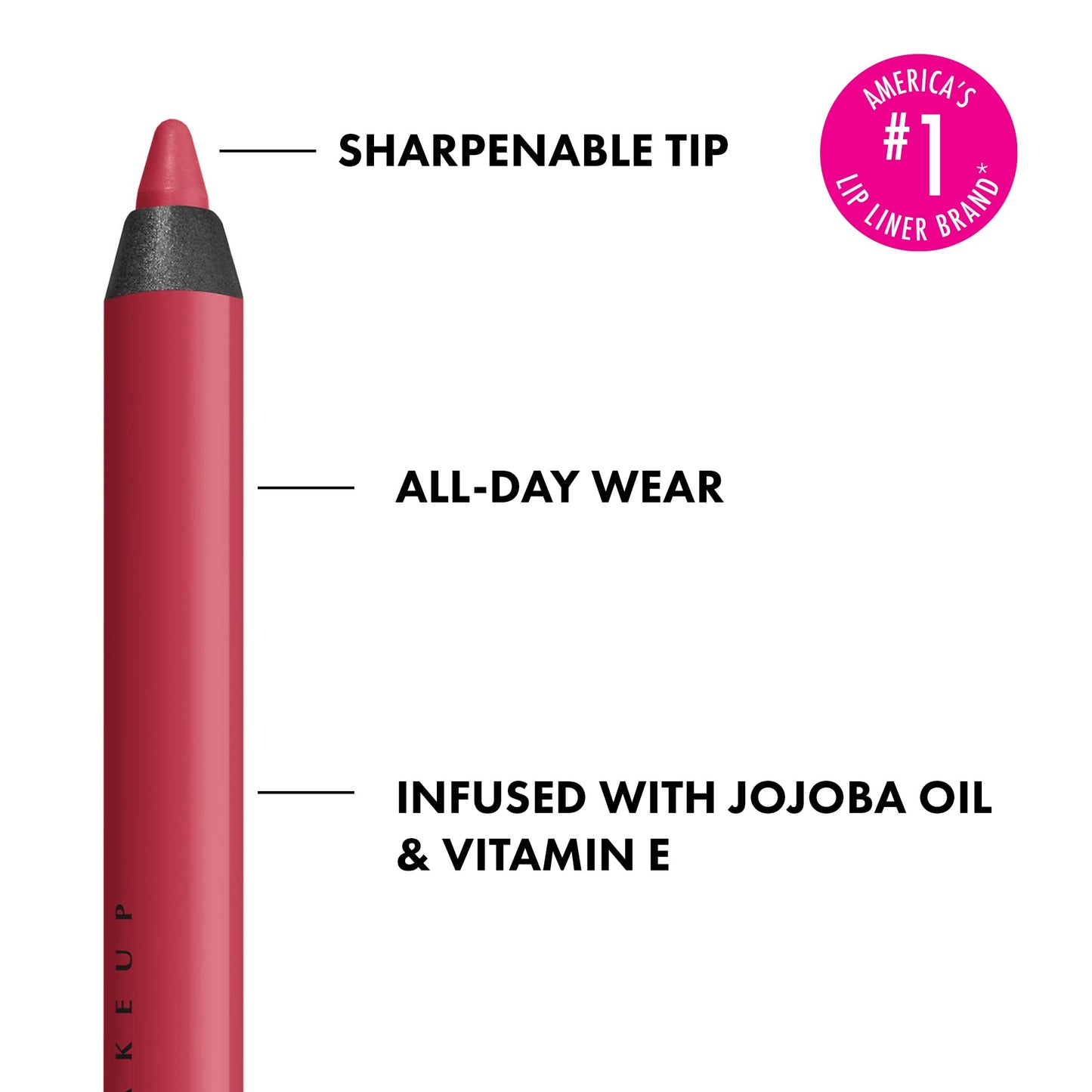 NYX PROFESSIONAL MAKEUP Line Loud Lip Liner, Longwear and Pigmented Lip Pencil with Jojoba Oil & Vitamin E - On A Mission (Blue Red) Beauty & Personal Care NYX PROFESSIONAL MAKEUP