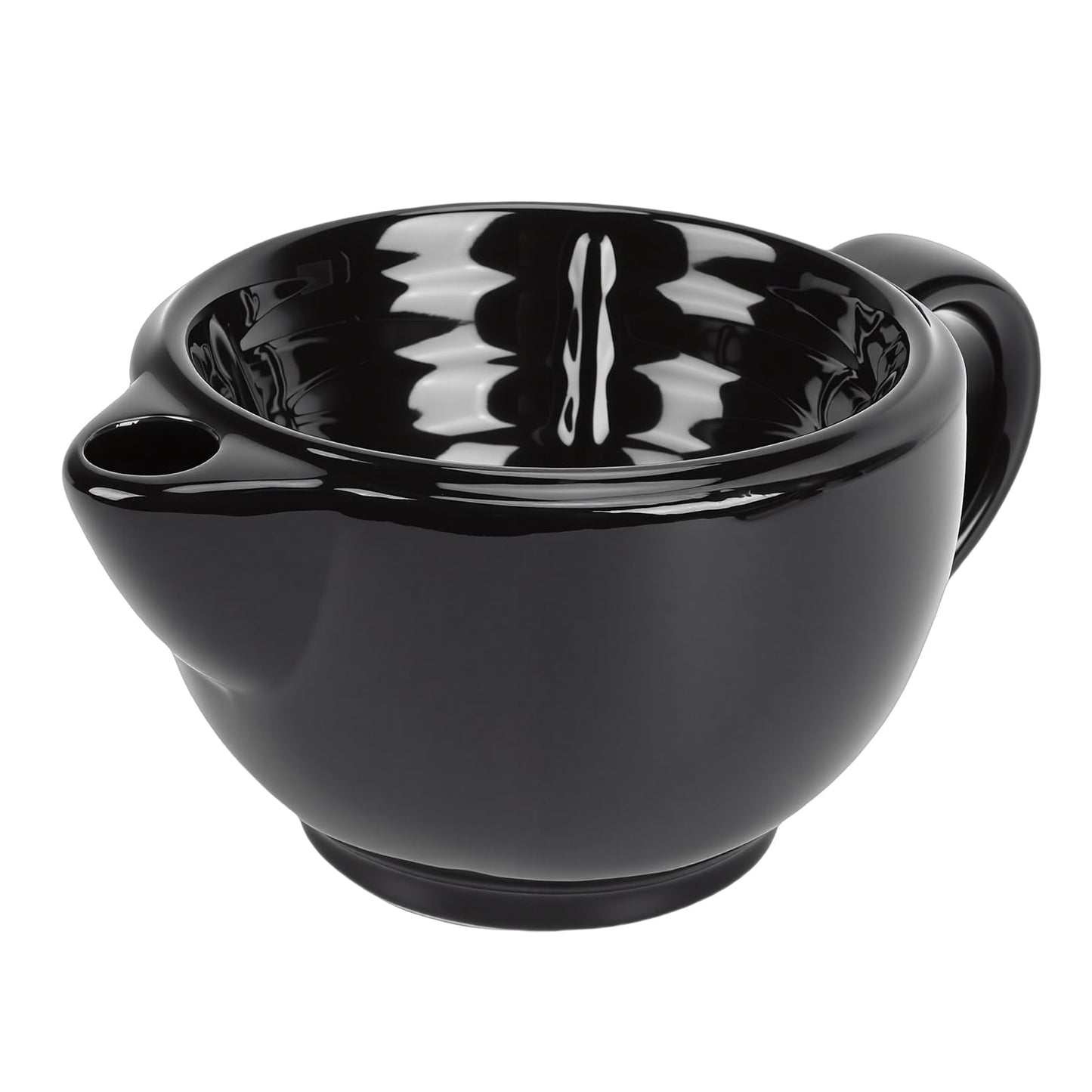 ZJchao Ceramic Shaving Bowl, Dual Chamber Heat Retention Shaving Mug with Wide Mouth for Wet, Oversized Handle for Secure Grip (Double Layer) Beauty and Personal Care ZJchao