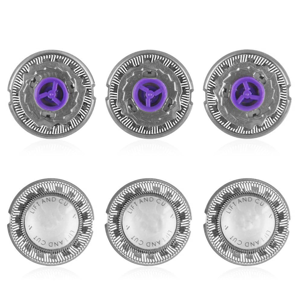 Replacement Shaver Head For Philips Norelco HQ4 HQ3 HQ5 HQ55 HQ56 HQ851 HQ912 HQ136 HQ6900 HQ6940 HQ6868 HQ6970 Razor Blade 3 Pack Beauty and Personal Care Tuchaolan