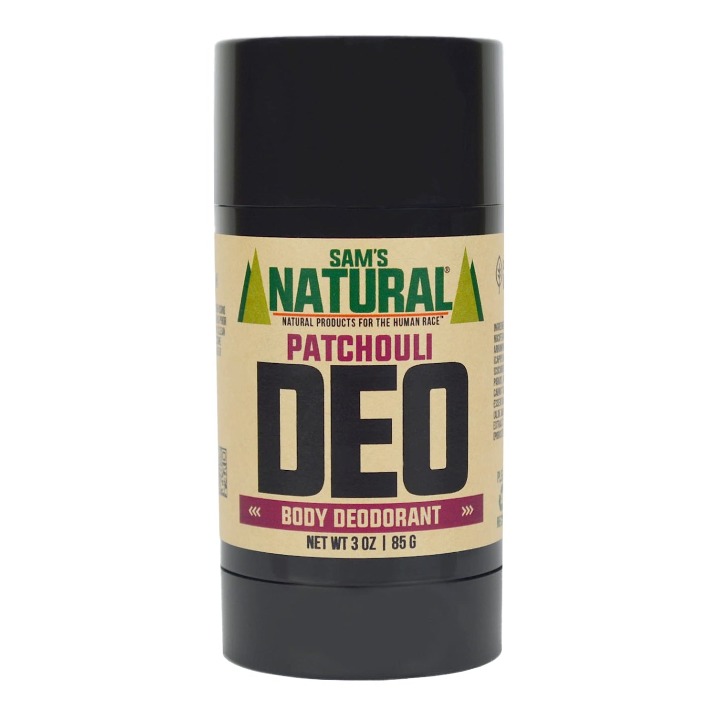 Sam’s Natural Deodorant - Patchouli - Holiday Gifts - Stocking Stuffers - Aluminum Free DEO - No phthalates, parabens, sulfates, or dyes - For Men Beauty and Personal Care Sam's Natural