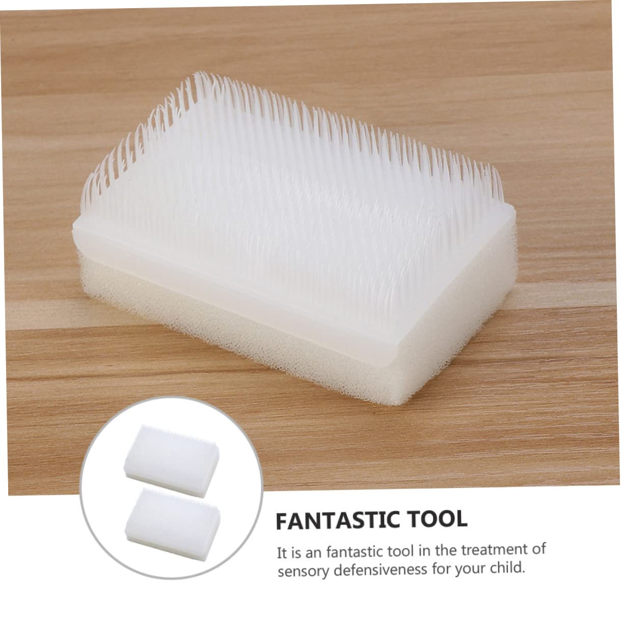 8 Pcs Brush Therapressure Brush Sensory Socks for Kids Wilbarger Brush Sensory Brush for Sensory Defensiveness Brush Sensory Baby White Child Vest Beauty and Personal Care BESTOYARD