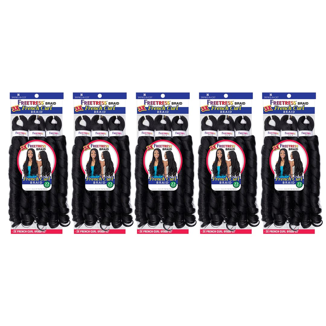 FREETRESS BRAIDS 3X French Curl Braid 22'' (5 Pack, 2)