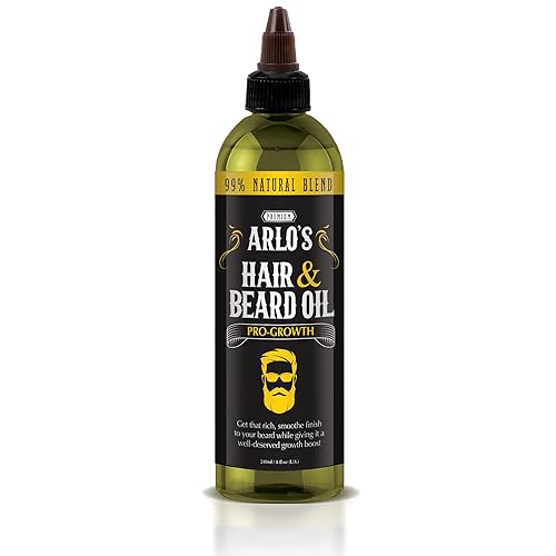 Arlo's Pro-Growth Hair and Beard Oil 8 oz. - Hair Oil, Mustache Oil and Beard Oil Growth Beauty & Personal Care Arlo's
