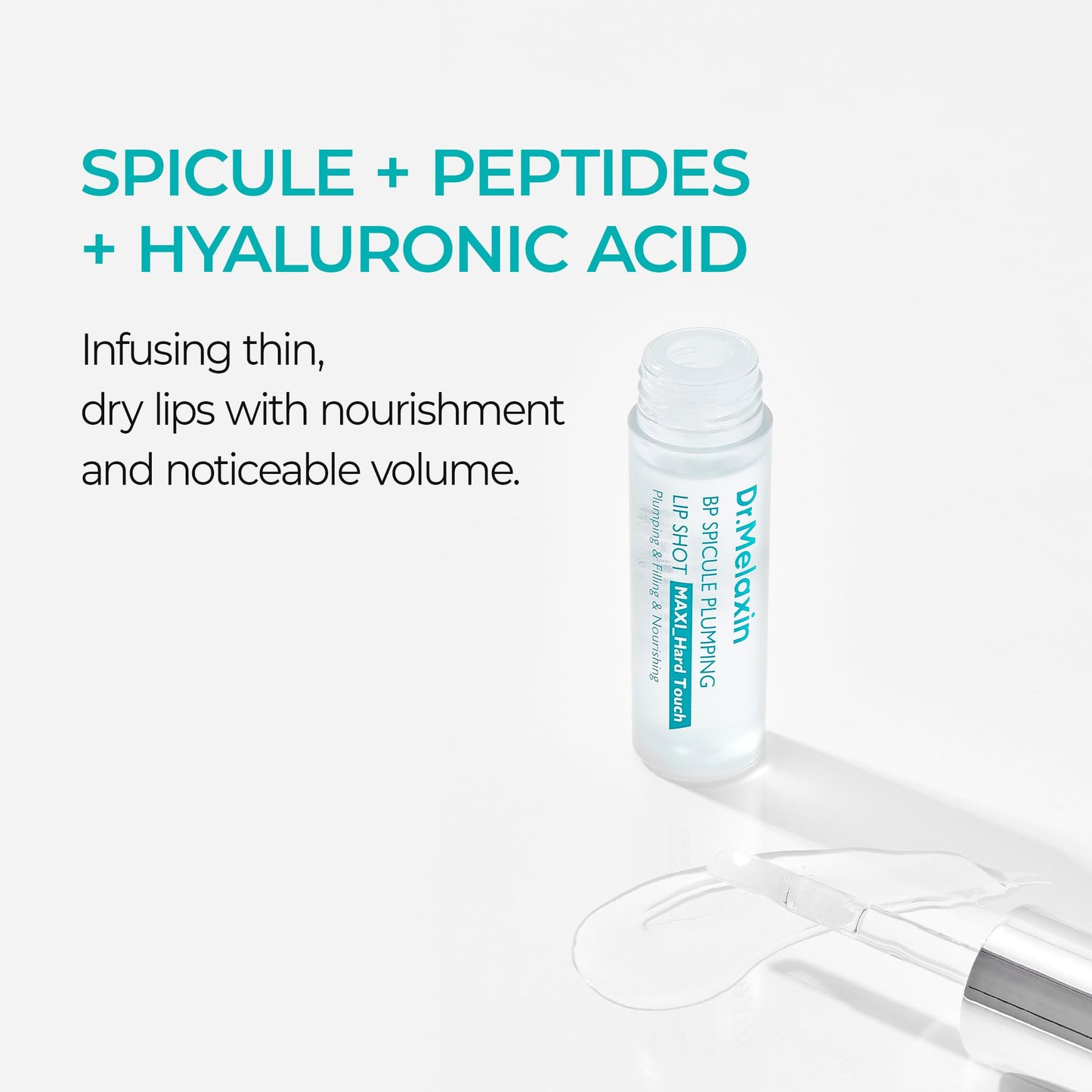Dr.Melaxin BP Spicule Plumping Lip Shot Maxi - Microneedle Lip Plumper for Fuller Lips & Smooth Texture, Hyaluronic Acid & Peptides for Volume & Fine Beauty and Personal Care Dr.Melaxin