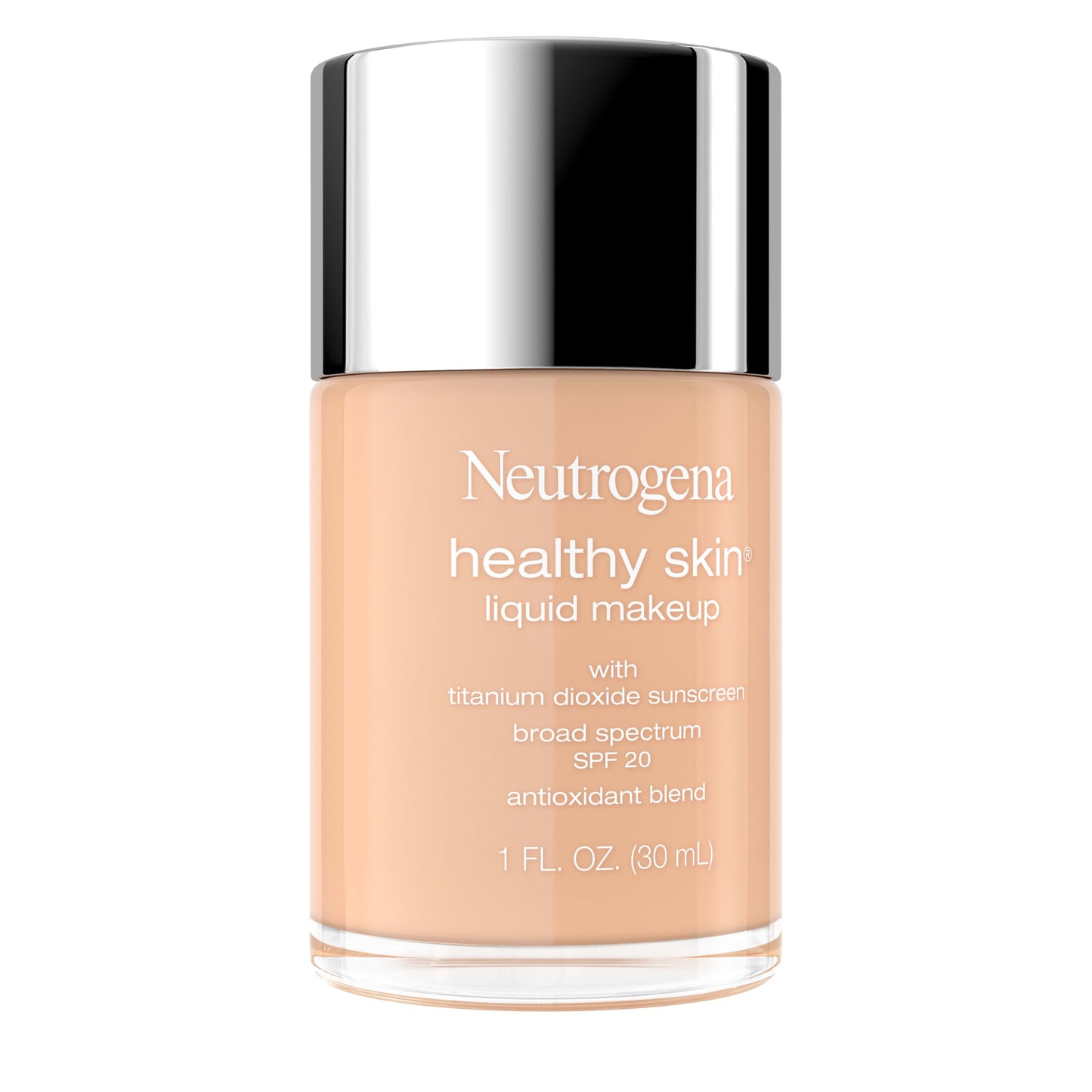 Neutrogena Healthy Skin Liquid Foundation Makeup with Broad Spectrum SPF 20 Sunscreen, Lightweight, Medium Coverage Makeup with Sunscreen and Beauty & Personal Care Neutrogena
