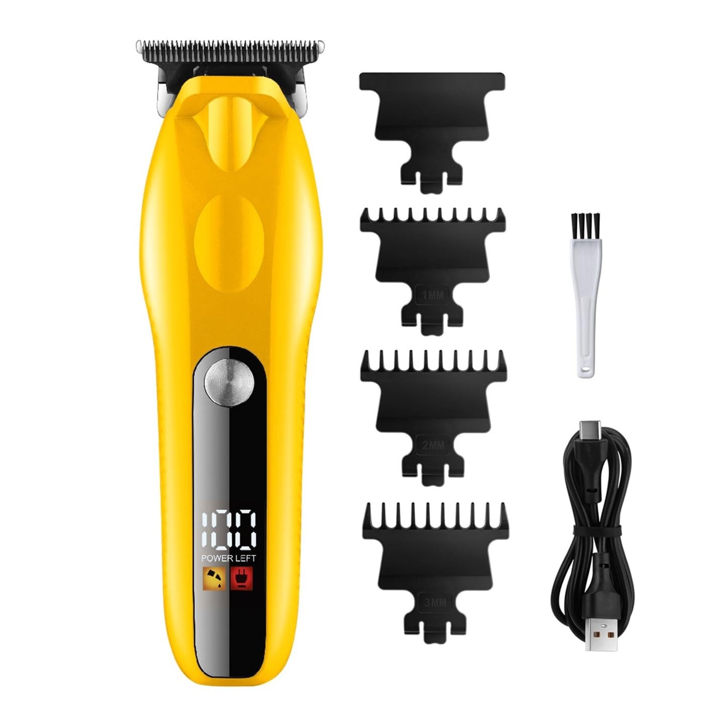 QDKVTNDJZ Hair Clippers for Men, Professional Cordless for Barber Cutting LCD Trimmers Rechargeable Beauty and Personal Care QDKVTNDJZ