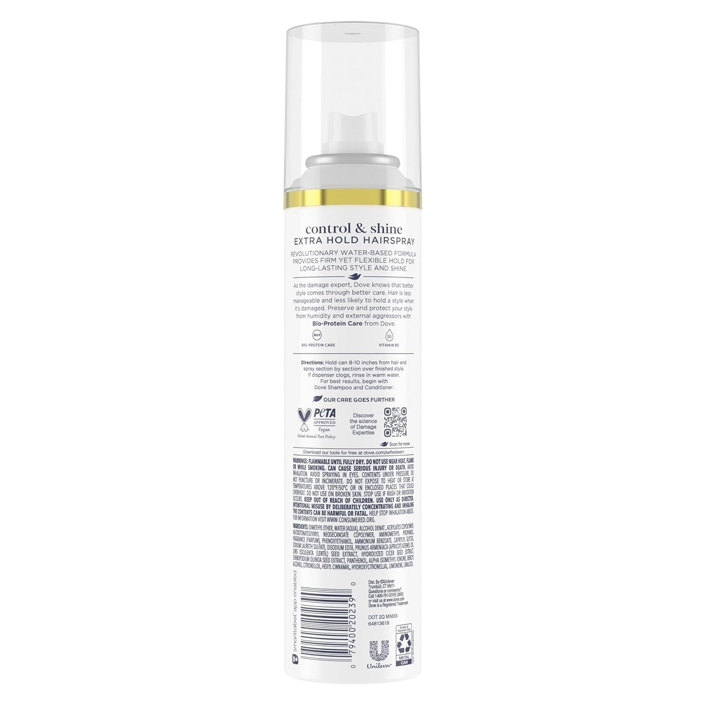 Dove Style + Care Hairspray, Strength & Shine, Extra Hold 7 oz (Pack of 6) Beauty & Personal Care Dove