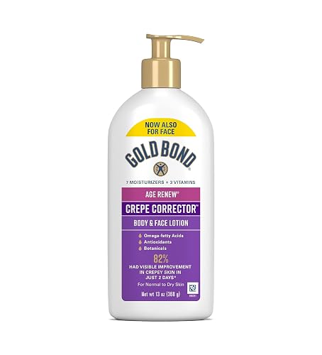 Gold Bond Age Renew Crepe Corrector Body Lotion, Improves & Tightens Crepey Skin, Replenishing & Smoothing Moisturizer, 24-HR Hydration Beauty & Personal Care Gold Bond