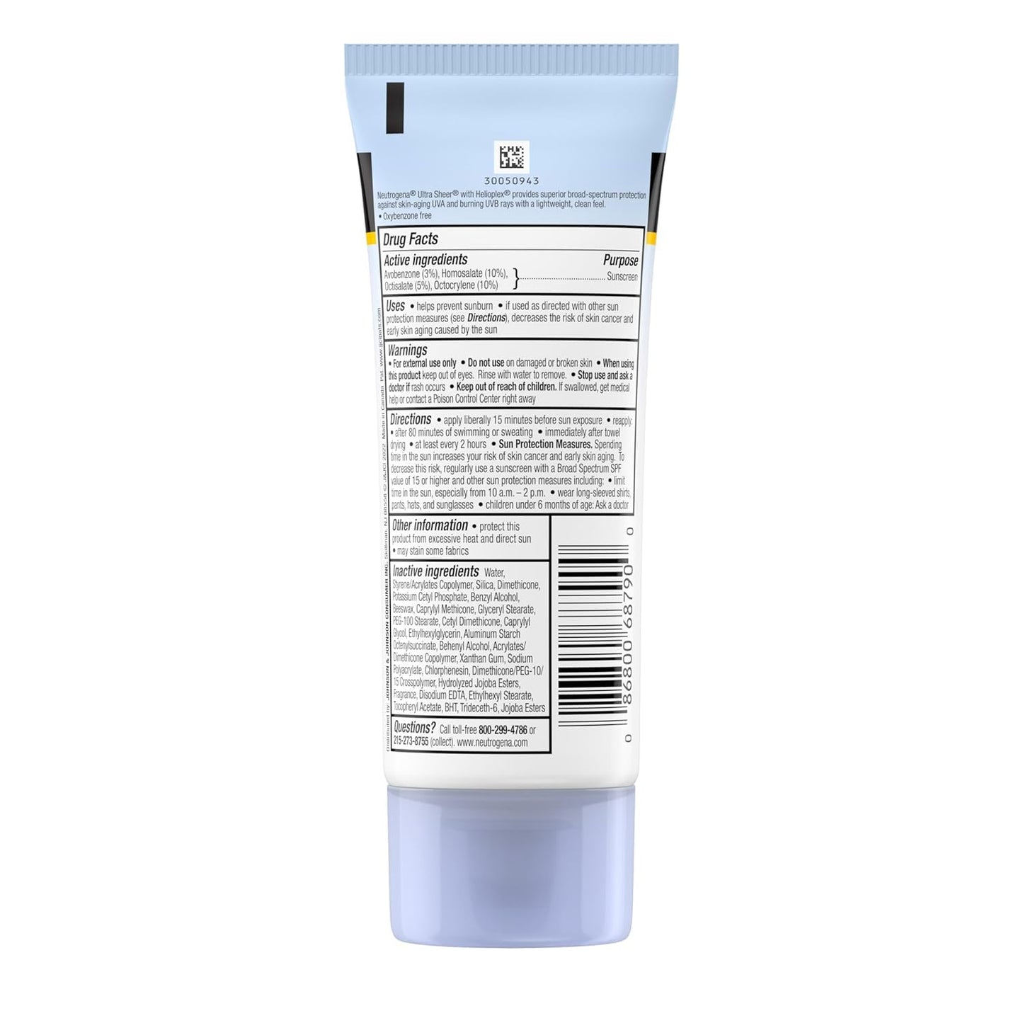 Neutrogena Ultra Sheer Dry-Touch Sunscreen Broad Spectrum SPF 55, 3 fl. oz. Beauty & Personal Care Neutrogena