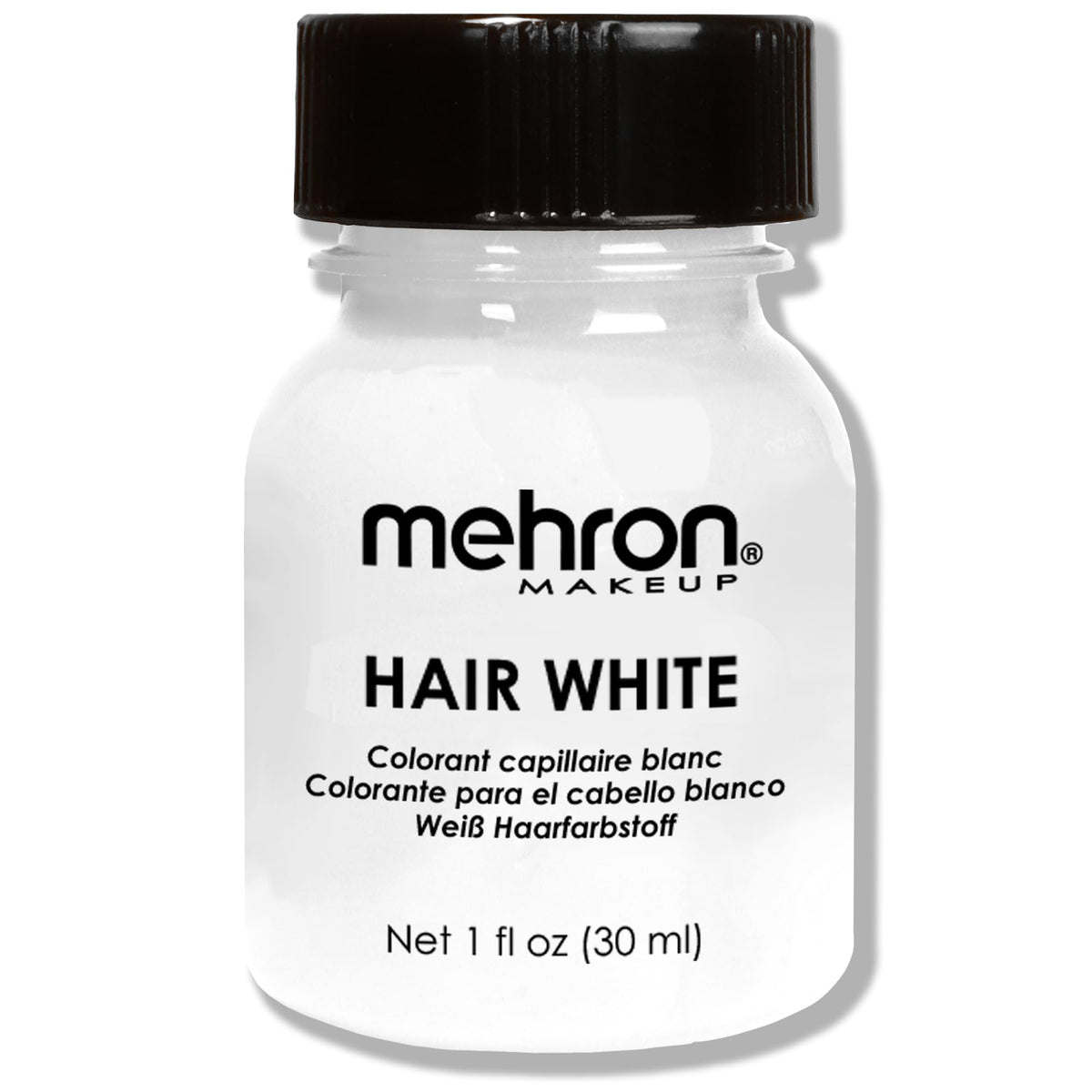 Mehron Hair White, Temporary Hair Paint for Old Age SFX