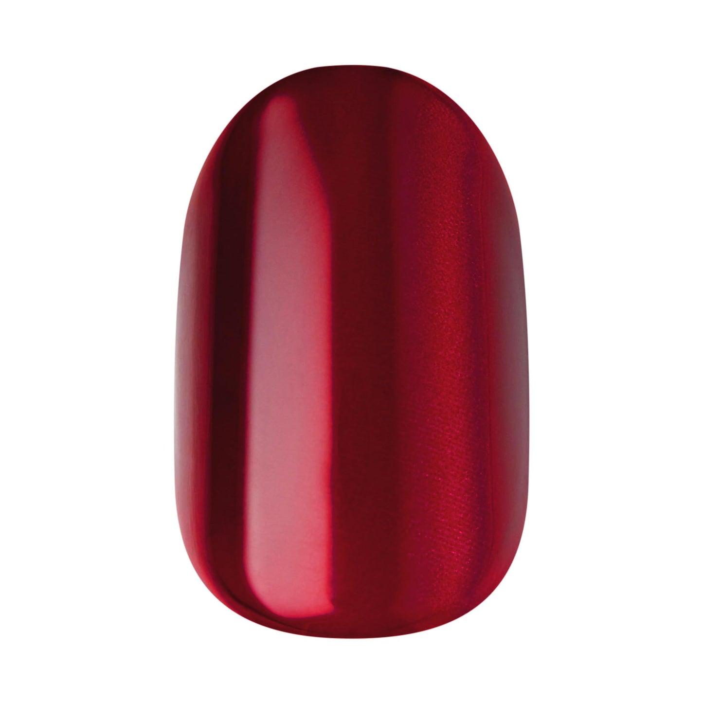 Kiss colorFX by Impress Press On Nails, Hidden Gem, 30 No Glue Peel and Stick Nails Kit with IMPROVED Adhesive, Red Short Oval Chrome Effect, Includes Beauty and Personal Care imPRESS