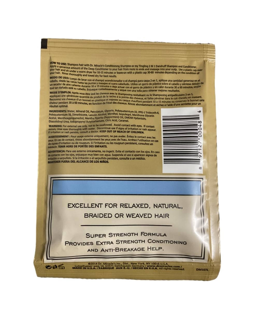 Dr. Miracle's Deep Conditioning Treatment, 1.75 Oz Beauty & Personal Care Dr. Miracle's