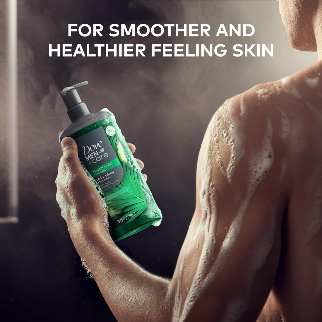 DOVE MEN Coastal Cedar + Bergamot Moisturizing Body Wash | #1 Dermatologist Body Wash for Men, Sulfate, Paraben, & Dye Free | 26oz Beauty & Personal Care DOVE MEN + CARE