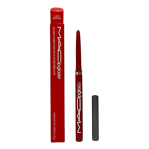 MAC Cosmetics Lipglazer Glossy Liner -Lady Danger- 0.008 oz / .25g Beauty & Personal Care MAC