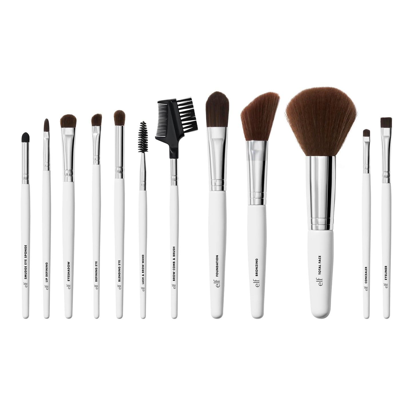 e.l.f. Cosmetics Brush Set, 12 Count Beauty & Personal Care e.l.f.