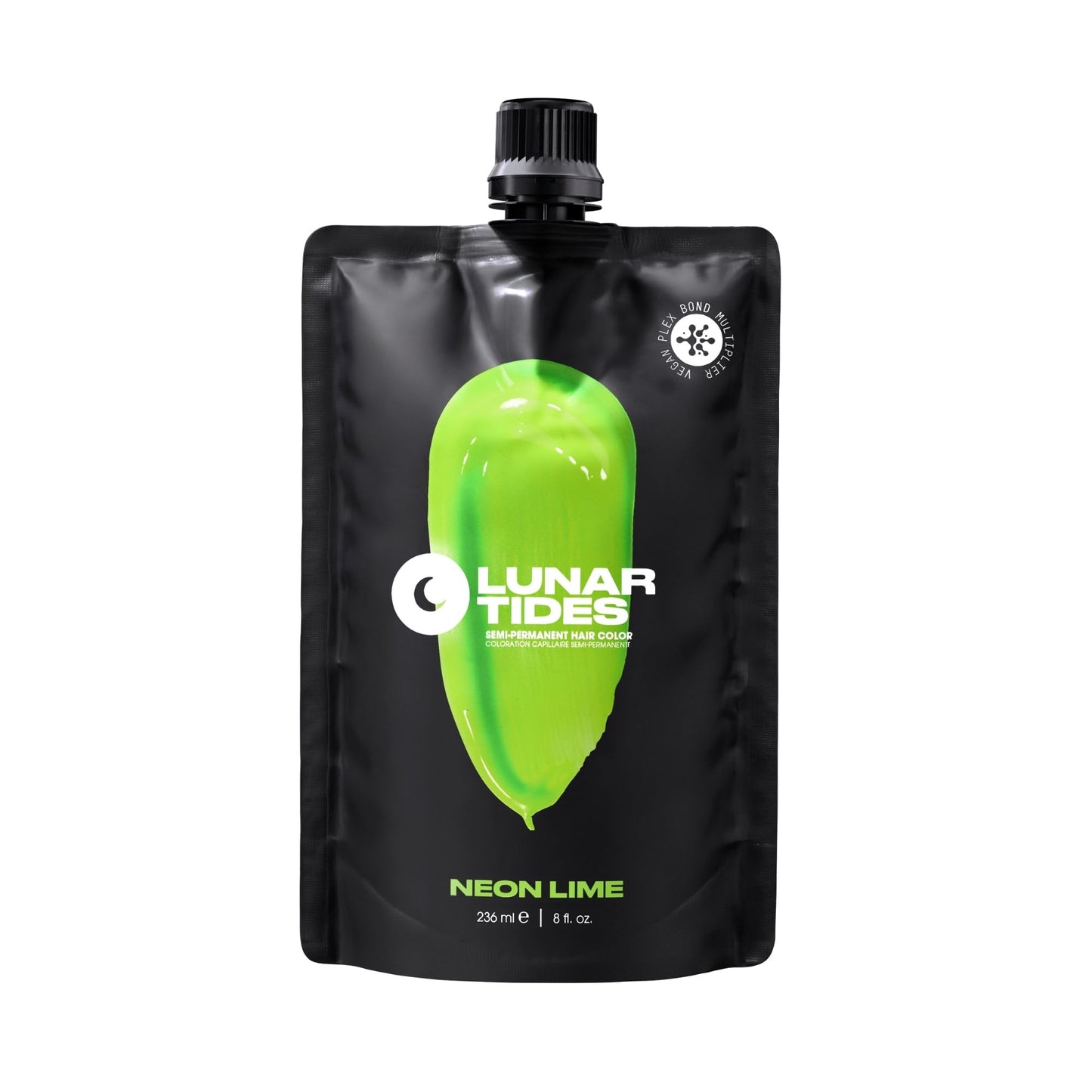 Lunar Tides Semi-Permanent Hair Color (43 colors) (Neon Lime, 8 fl. oz.) Beauty & Personal Care Lunar Tides