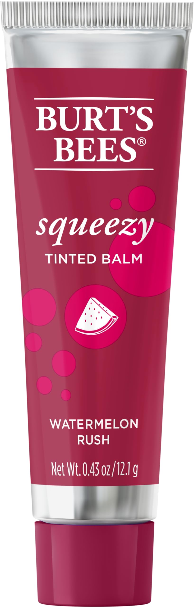 Burts Bees, Squeezy Tinted Lip Balm - Watermelon Rush, 0.43 Ounce Beauty & Personal Care Burt's Bees