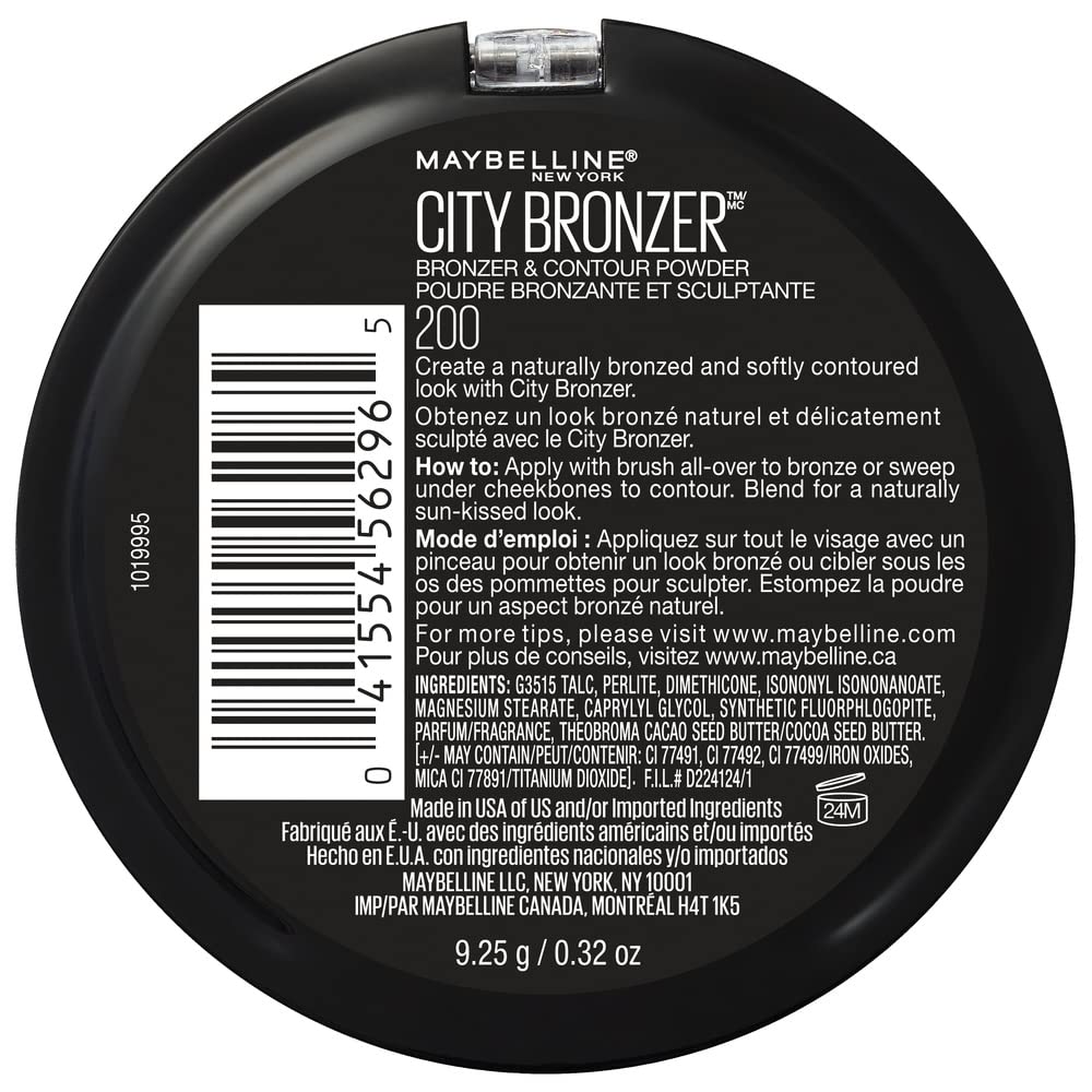 New York City Bronzer and Contour Powder, 200 Medium (Pack of 2) Beauty & Personal Care MAYBELLINE