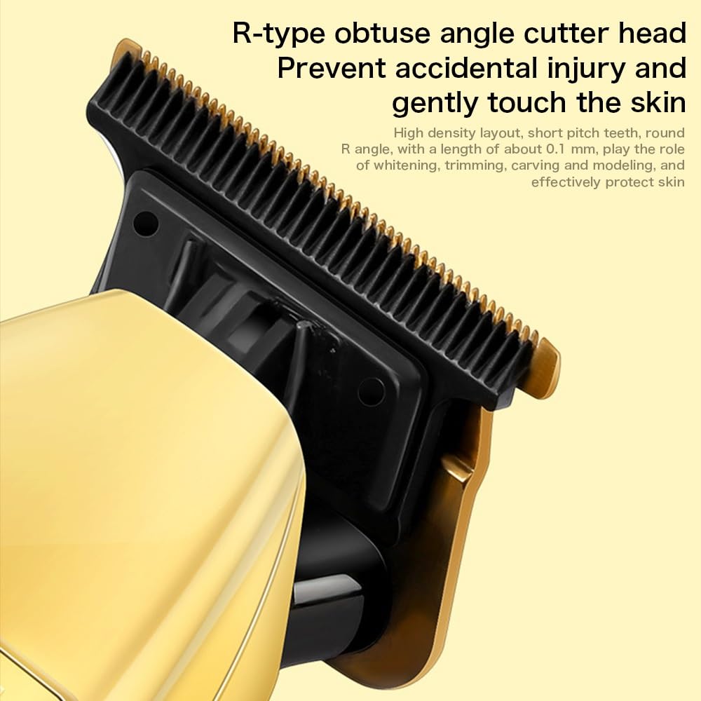 GLESVOWIO Pro Hair Clipper Professional Hair Clipper Beard Trimmer for Men Barber 0.1mm Baldhead Clippers Hair Cutting Machine Hair Cut T Blade Beauty and Personal Care GLESVOWIO