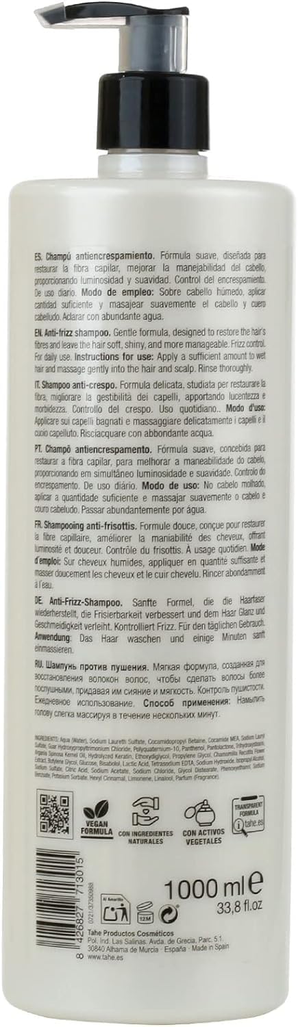Tahe Miracle Gold Kit For Frizz Control - Shampoo 1000ml + Mask 1000ml + Styling Cream 100ml Beauty & Personal Care Tahe