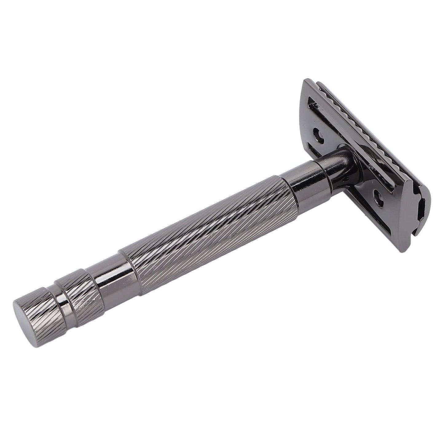 Vintage Style Double Edge Safety Razor for Men - Smooth & Accurate Shave, Ergonomic Nonslip Handle, Durable Premium Zinc Alloy Construction (Black) Beauty and Personal Care Ymiko