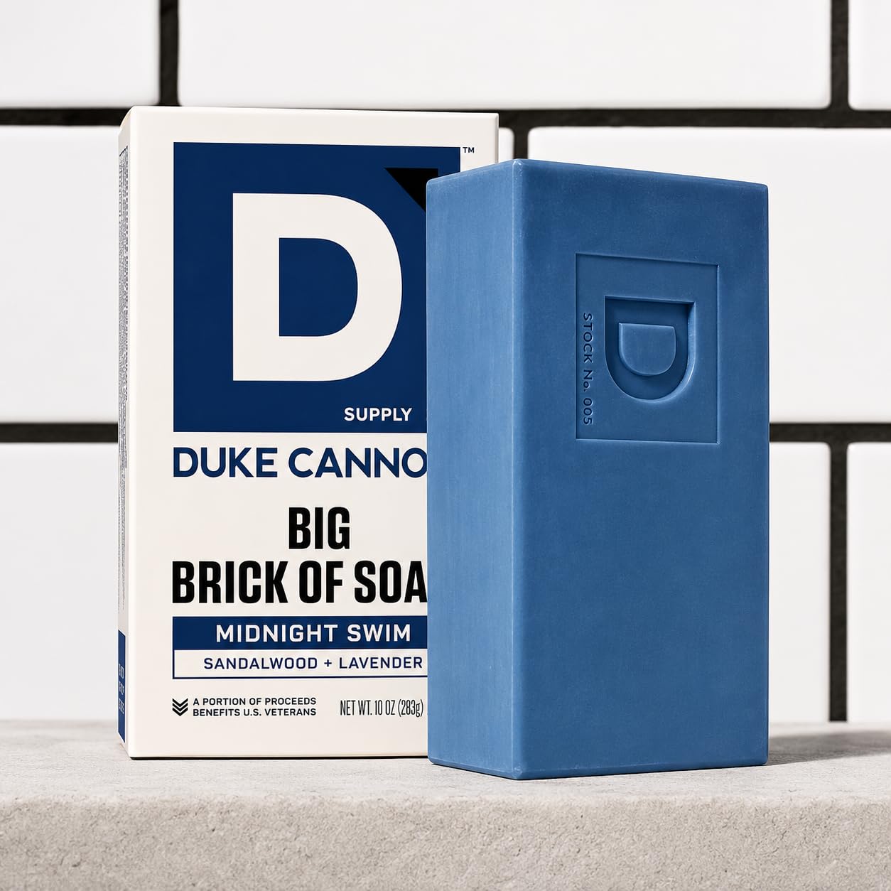 Duke Cannon Big Brick of Soap - Sandalwood + Lavender Scent - Large Triple-Milled Bar Soap for Men, Long-Lasting, Moisturizing with Natural Oils Beauty & Personal Care Duke Cannon Supply Co.