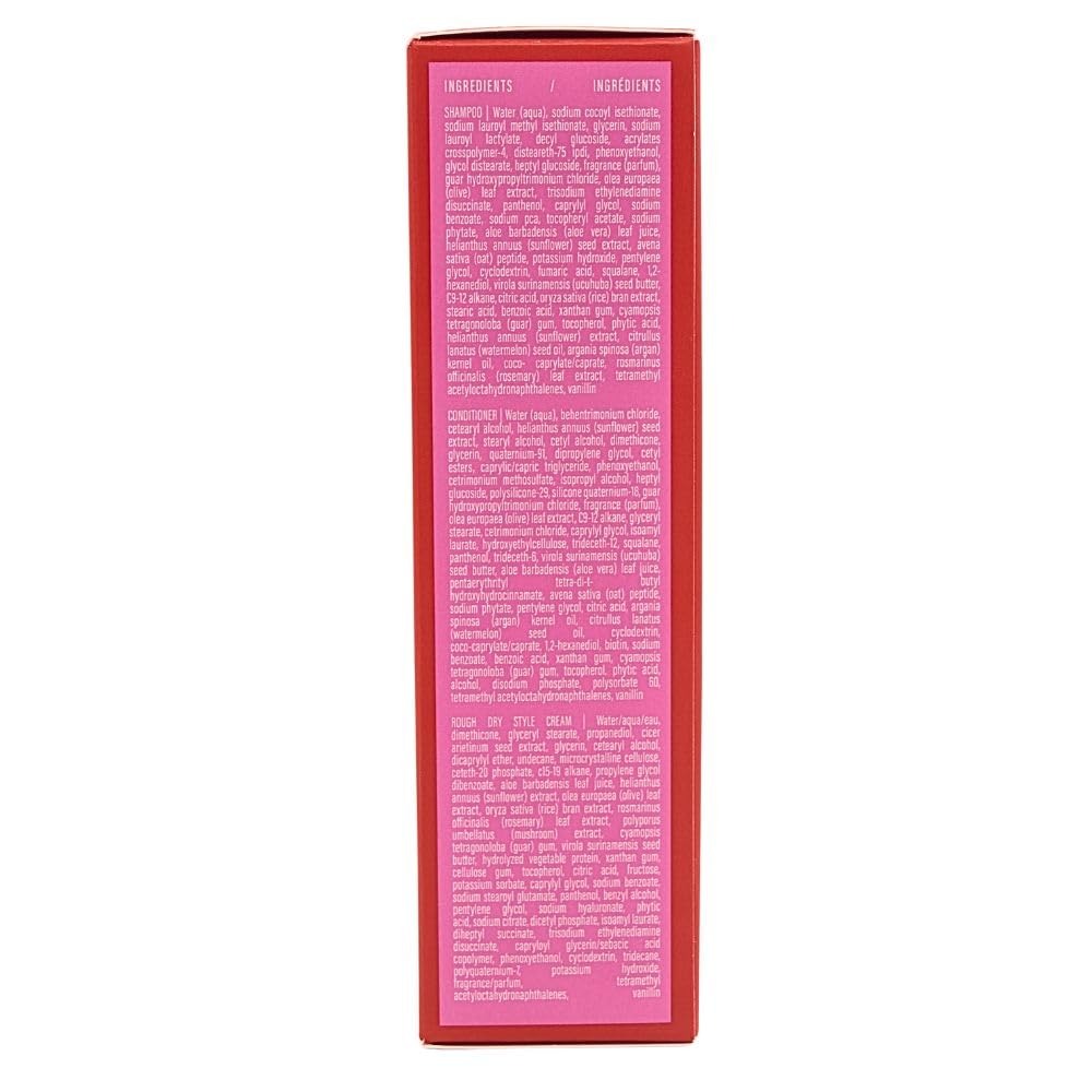 Messy Webb Hot Mess Mini Hair Styling Set for Frizz Control & Hydration, Shampoo + Conditioner + Styling Cream, 5.4 fl oz Total Beauty & Personal Care Messy by Alli Webb