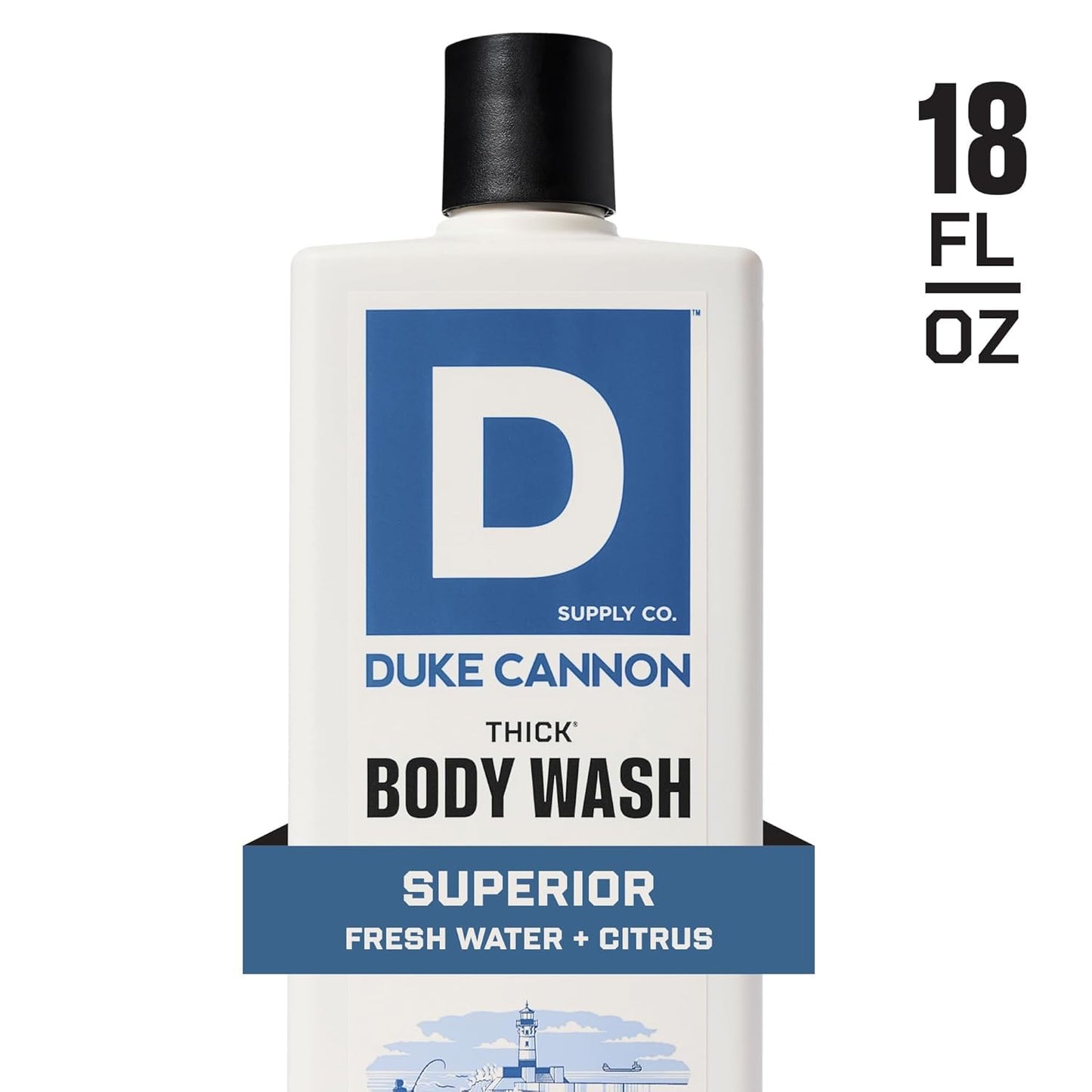 Duke Cannon Supply Co. Thick High Viscosity Body Wash - 3X Thicker, Cleansing Shower and Bath Gel, Mineral-Enriched for Men - Men’s Body Scrub Beauty & Personal Care Duke Cannon Supply Co.