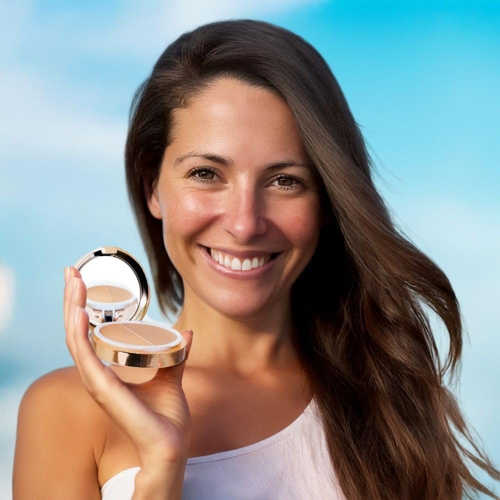 Emani Blush & Bronzer - Natural Mineral Pressed Bronzer for Face - Radiant Skin Blush for Sun Kissed Glow, All Skin Types including Sensitive Skin Beauty & Personal Care Emani