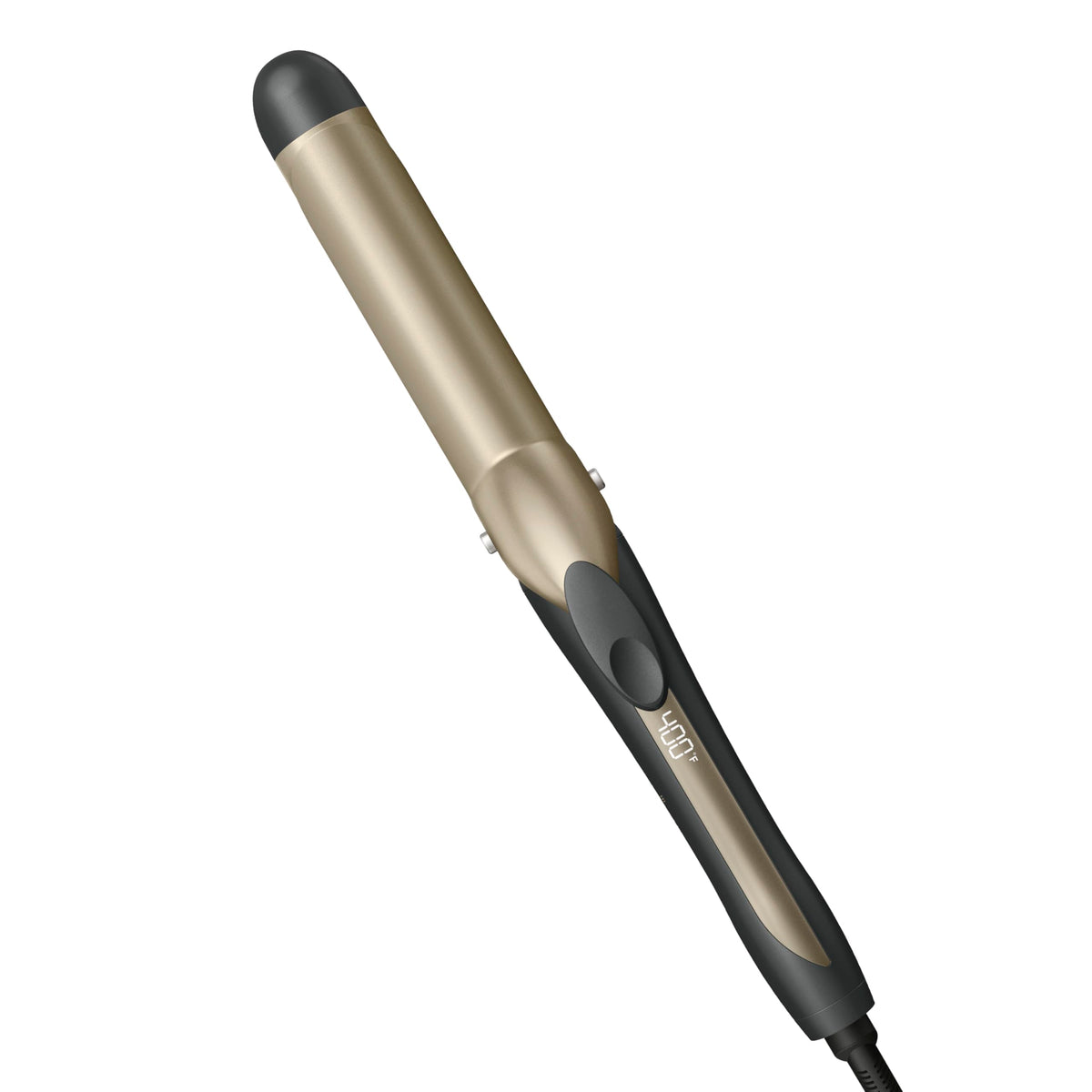 Conair INFINITIPRO Tourmaline Ceramic Curling Iron 1-1/4 inch Barrel with 5 Heat Settings up to 400°F and Digital Display, Lightweight Hair Styling