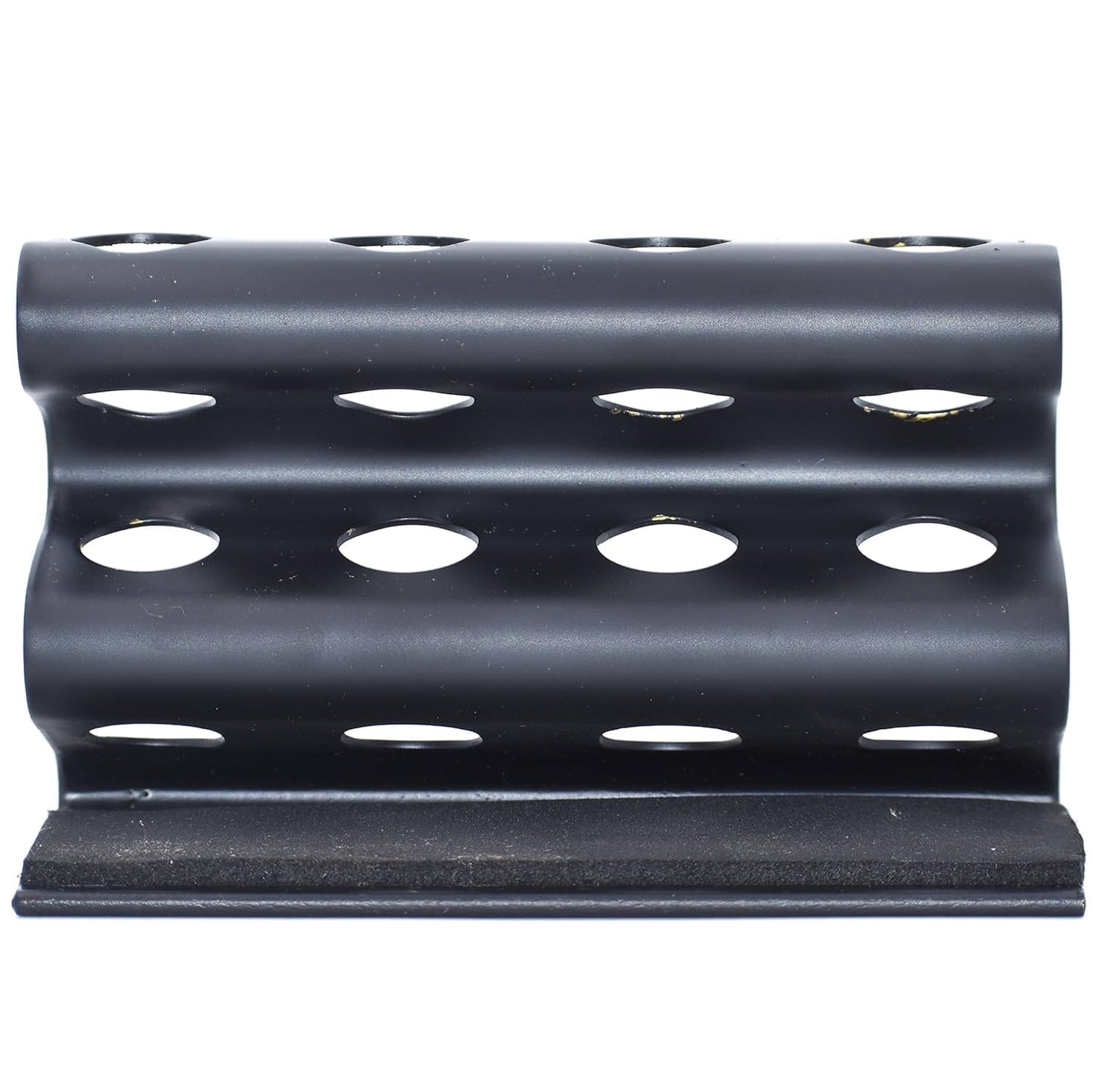 Parker Double Edge Razor Stand - Solid Brass with Black Finish -Holds 4 Razors - Parker Stand with Padded Base - Excellent Storage for Long Handled Beauty and Personal Care Parker Safety Razor