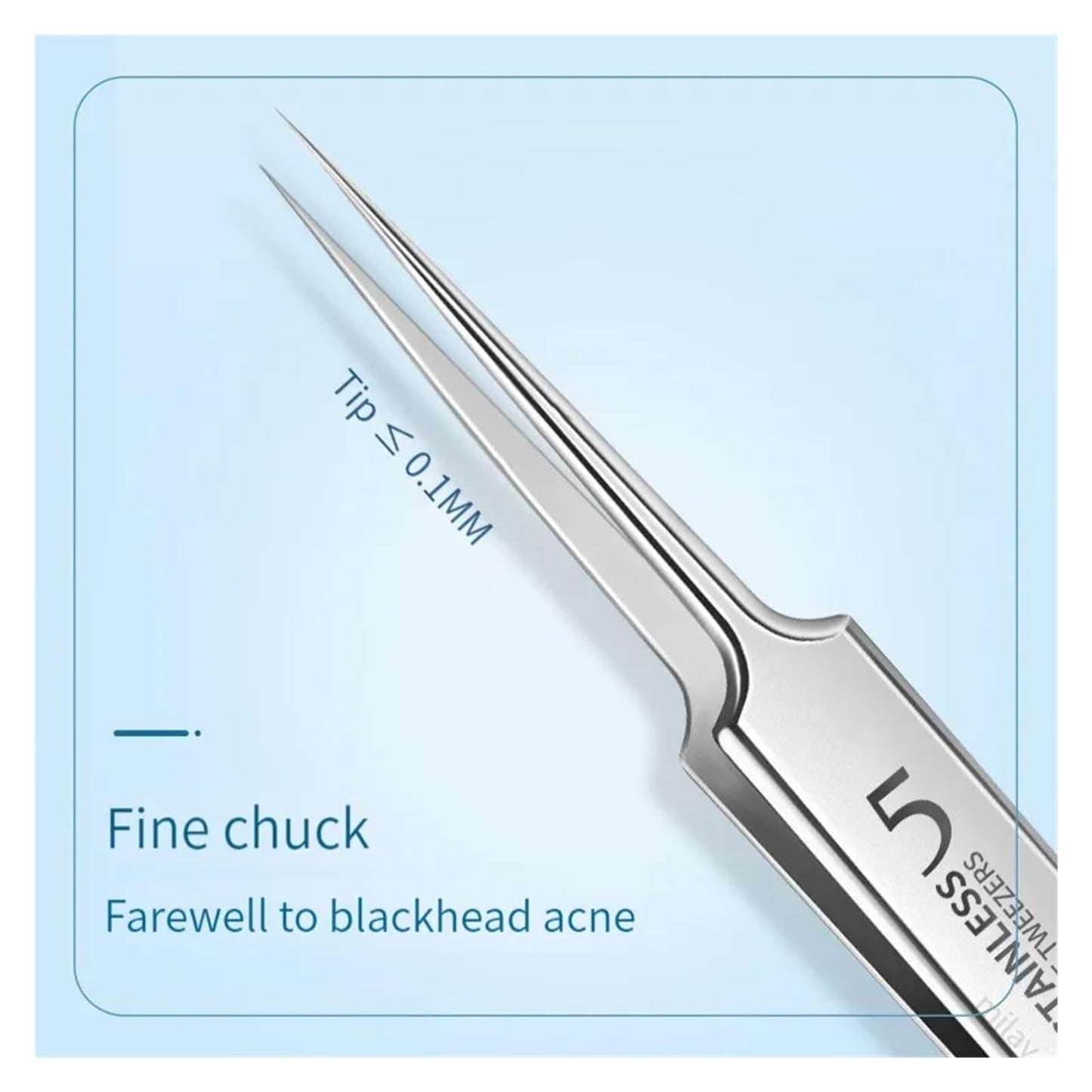 Tweezers Ultra-fine Cell Pimples Blackhead Clip Tweezers Beauty Salon Special Scraping Closing Artifact Acne Needle Tool(Pujian-xiejia) Beauty and Personal Care ZXYZXYZZ