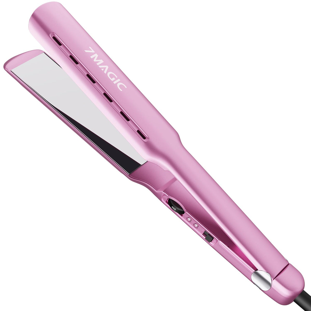 7MAGIC Nano Titanium 1.7" Flat Iron Hair Straightener for Thick Hair,Purple