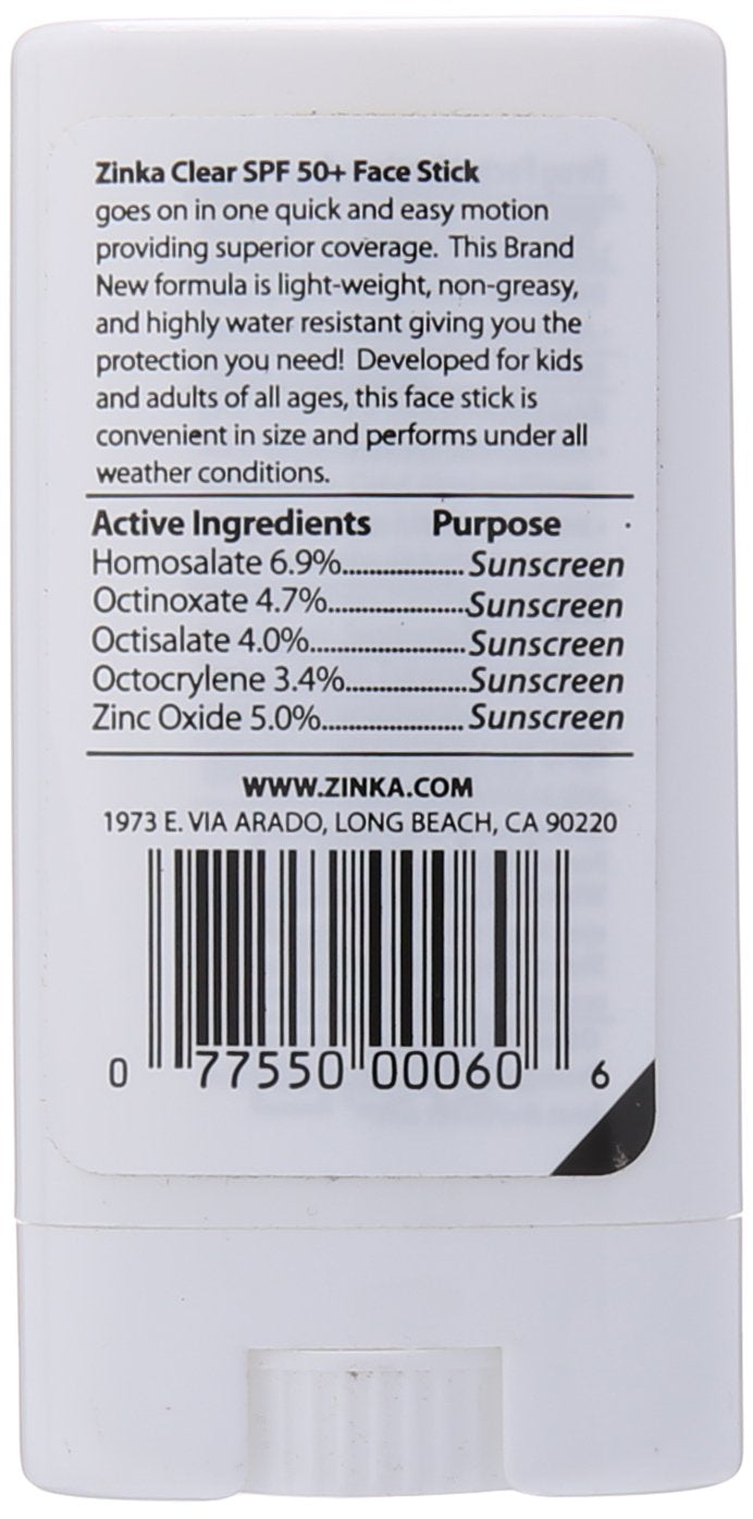 Zinka Mens One Size Clear Beauty & Personal Care Zinka