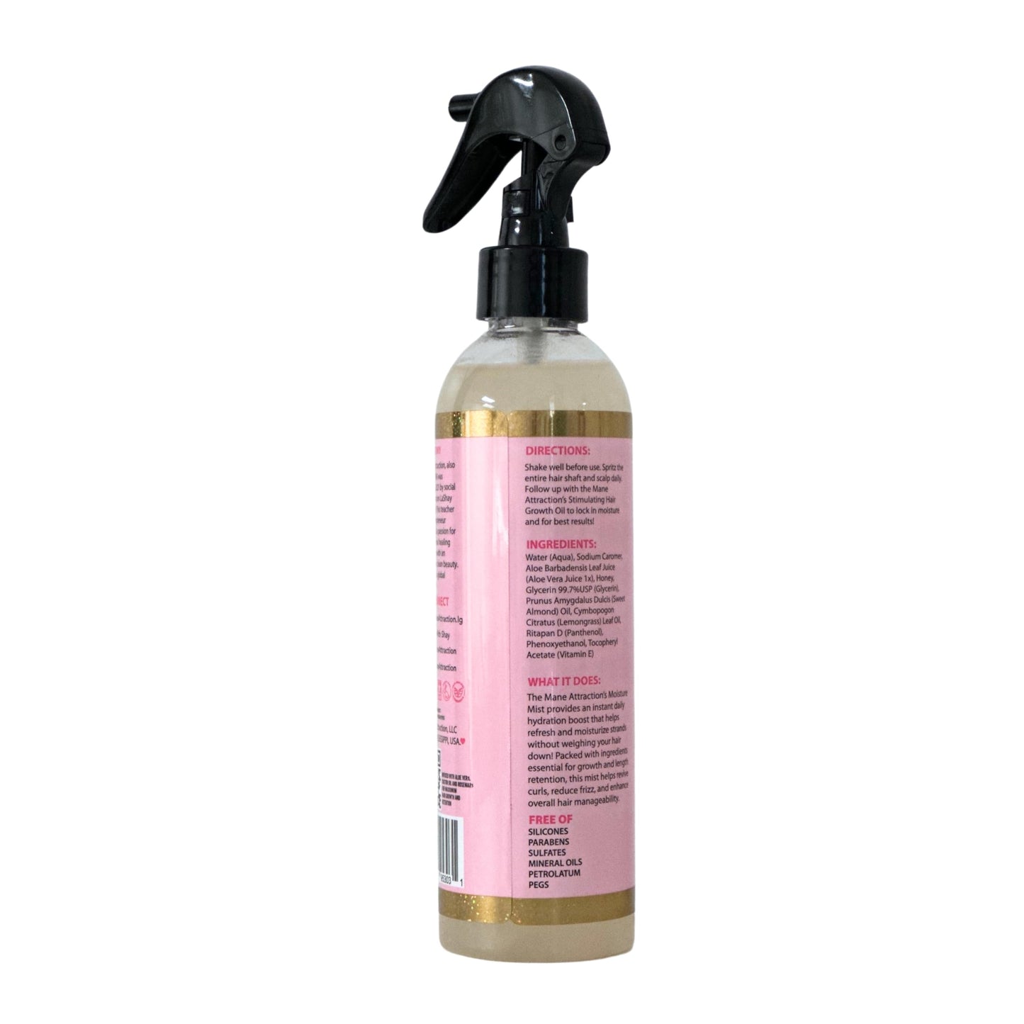 The Mane Attraction’s Nourishing Daily Hair Growth Moisture Mist for ALL Hair Types, Lightweight Moisturizer for Thicker, Longer Hair. Infused Beauty & Personal Care The Mane Attraction