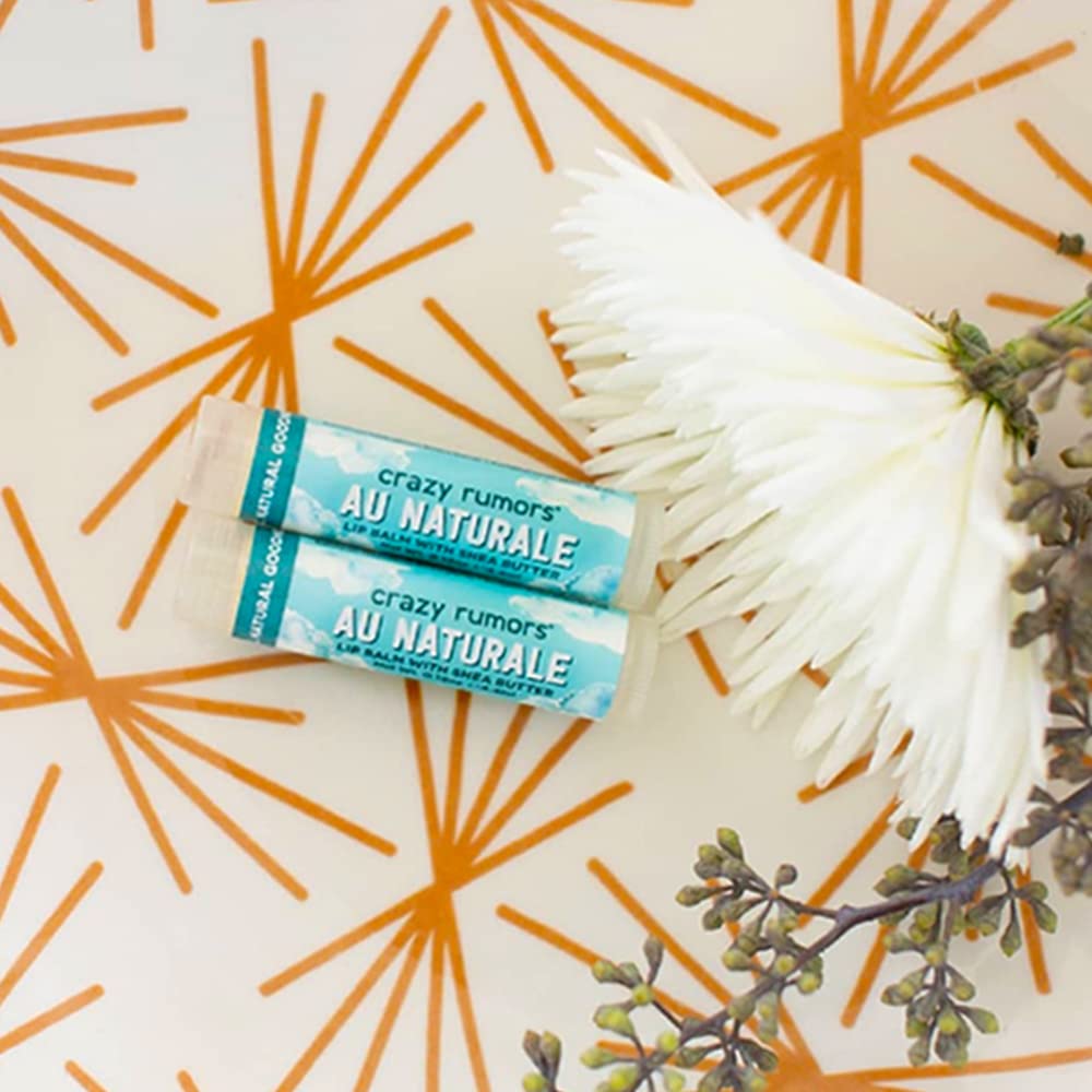 Crazy Rumors Au Naturale Unflavored Lip Balm. 100% Natural, Vegan, Plant-Based, Made in USA (1-Pack) Beauty and Personal Care Crazy Rumors