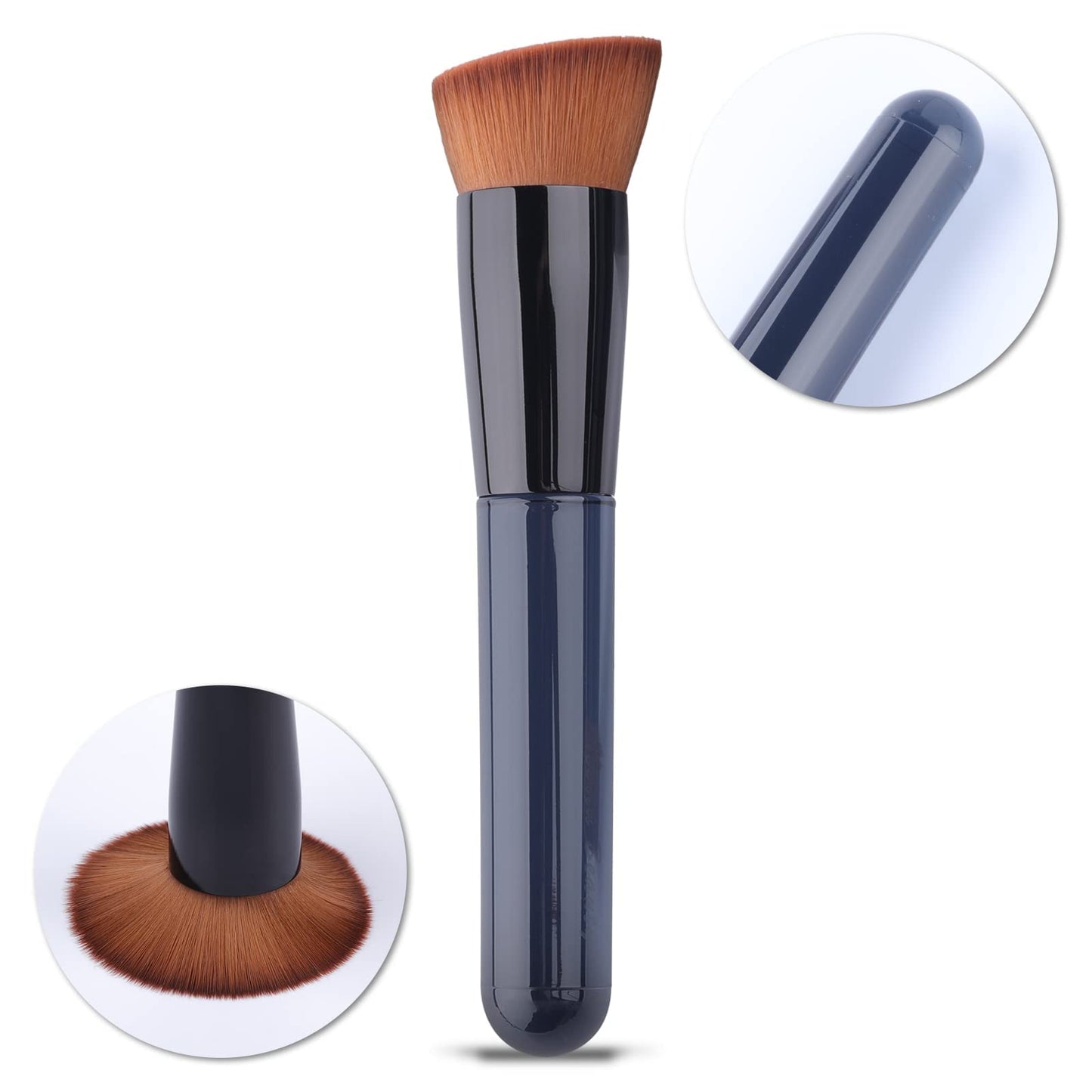 Foundation Brush, Flat Top Kabuki Foundation Brush for Liquid Makeup, Cream, Powder, Travel Size Face Foundation Blending Makeup Brushes (131)… Beauty & Personal Care EVRCHGIEA