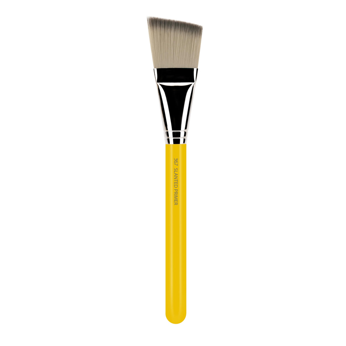 Bdellium Tools Professional Makeup Brush - Studio Series 367 Slanted Primer - With Soft Synthetic Fibers, For Applying Lotion or Primer (Yellow, 1pc)