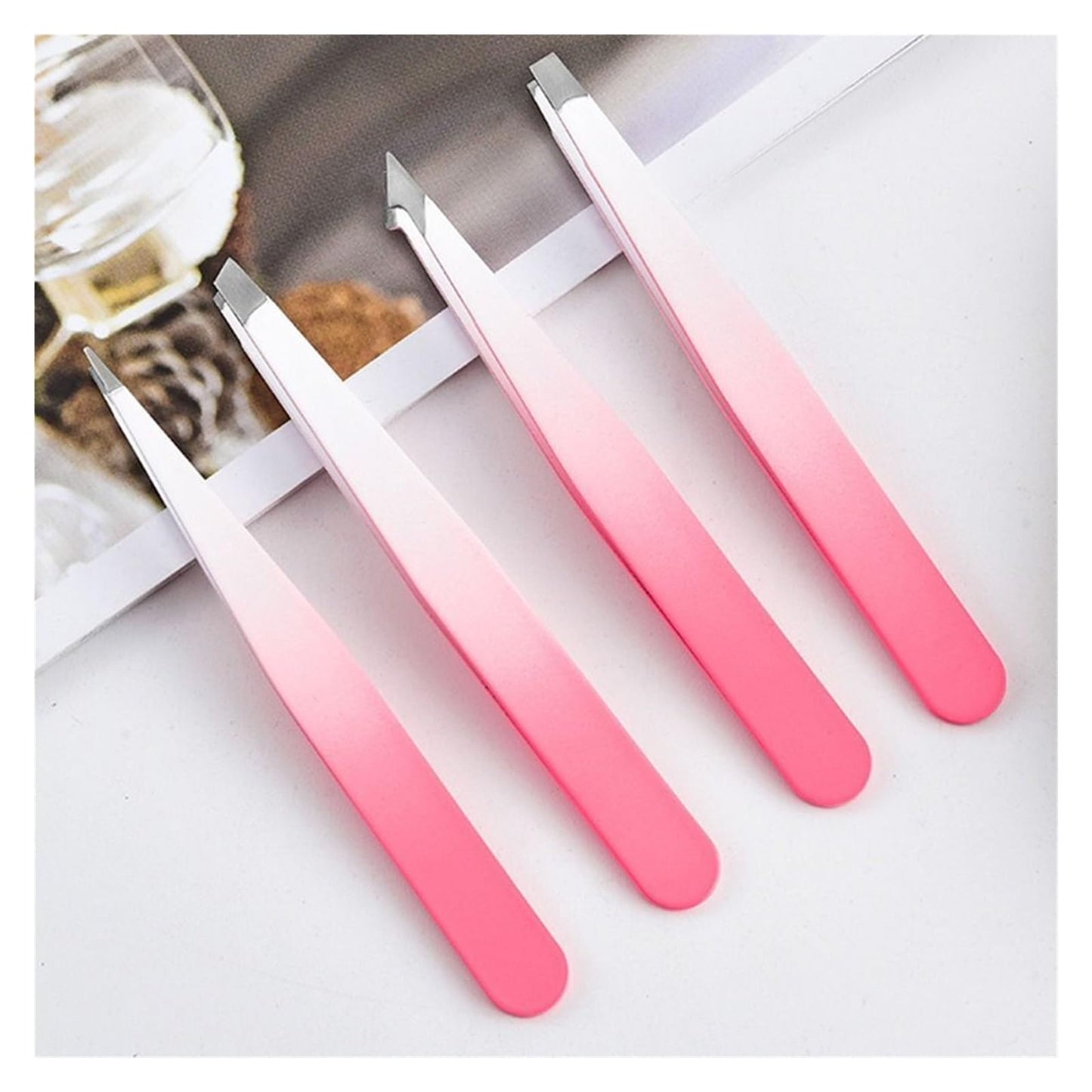 1PC Eyebrow Pliers Stainless Steel Eye Brow Tweezer Flat/Oblique Mouth Tip Slant Tip Point Women Makeup Tool(09) Beauty and Personal Care CCZKXZXY